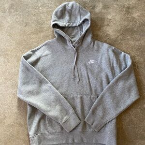 Nike Men's Heather Gray Pullover Hoodie